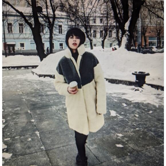 nwot etsy HK brand wool teddy bear coat. - Picture 2 of 15